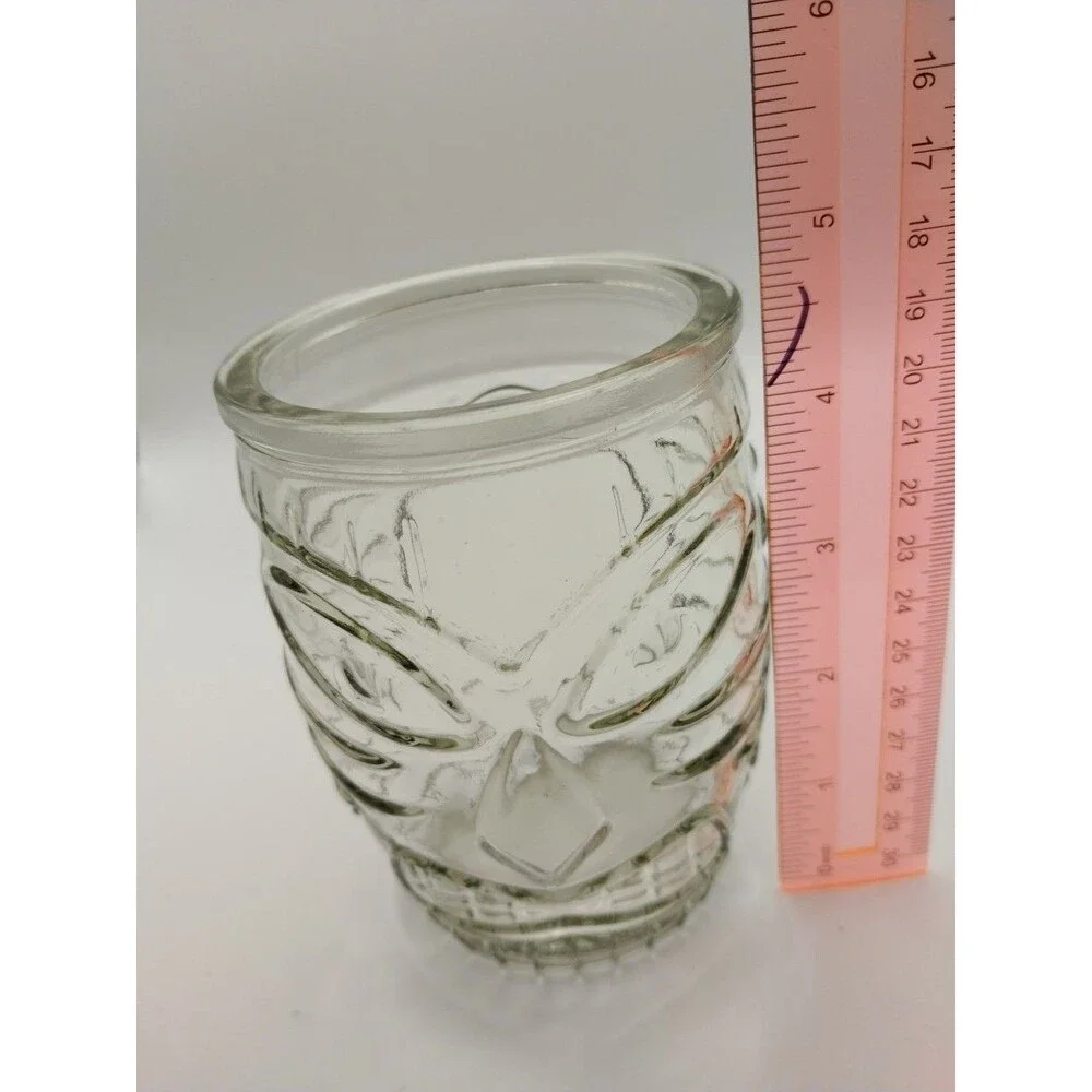 Libby VTG  Glass Tiki Mug 4.5 Inch Tall Decorative Drinkware Barware Collectible